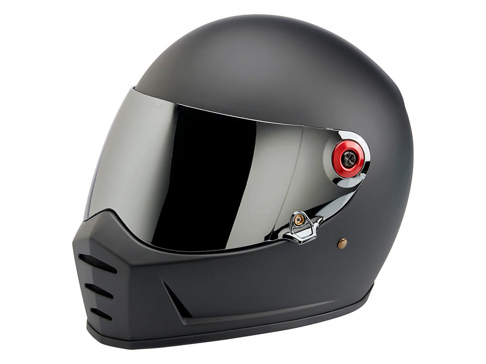 Hardware Kit - Black Screw with Red Baseplate. Fits Biltwell Gringo S and Lane Splitter Helmets