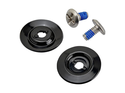 Hardware Kit - Stainless Screw with Black Baseplate. Fits Biltwell Gringo S and Lane Splitter Helmets
