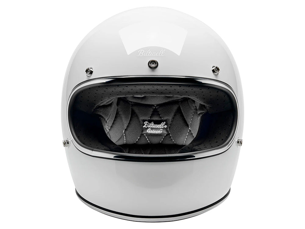 Gringo Helmet - Gloss White. Size Medium with ECE R22.06 Compliance