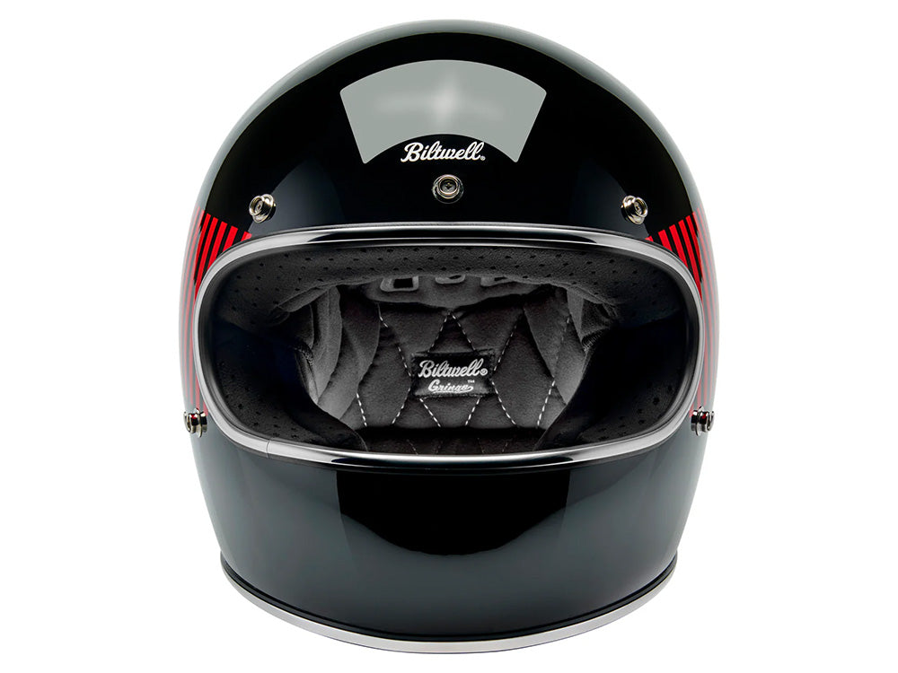 Gringo Helmet - Raceflow Gloss Black, Red, White & Blue. Size X-Large with ECE R22.06 Compliance