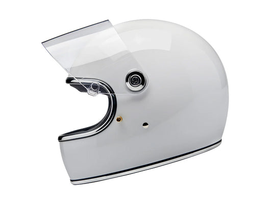 Gringo S Helmet - Gloss White. Size Large with ECE R22.06 Compliance