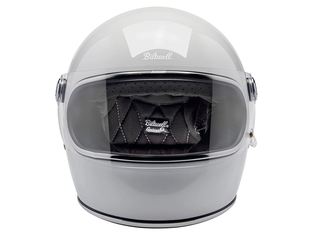 Gringo S Helmet - Gloss White. Size X-Large with ECE R22.06 Compliance