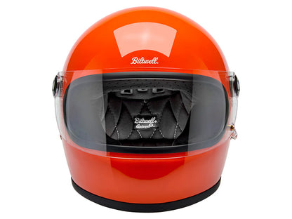 Gringo S Helmet - Gloss Hazard Orange. Size Small with ECE R22.06 Compliance