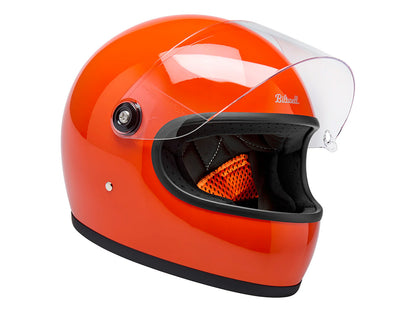 Gringo S Helmet - Gloss Hazard Orange. Size Small with ECE R22.06 Compliance