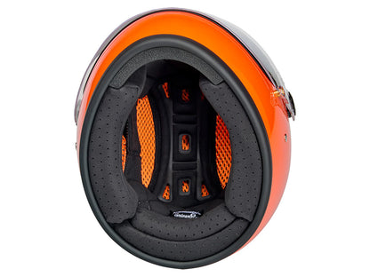Gringo S Helmet - Gloss Hazard Orange. Size Small with ECE R22.06 Compliance