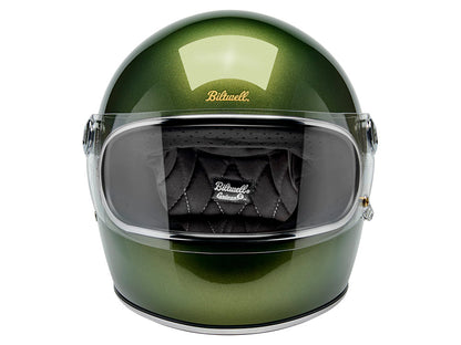 Gringo S Helmet - Metallic Dart Green. Size Large with ECE R22.06 Compliance