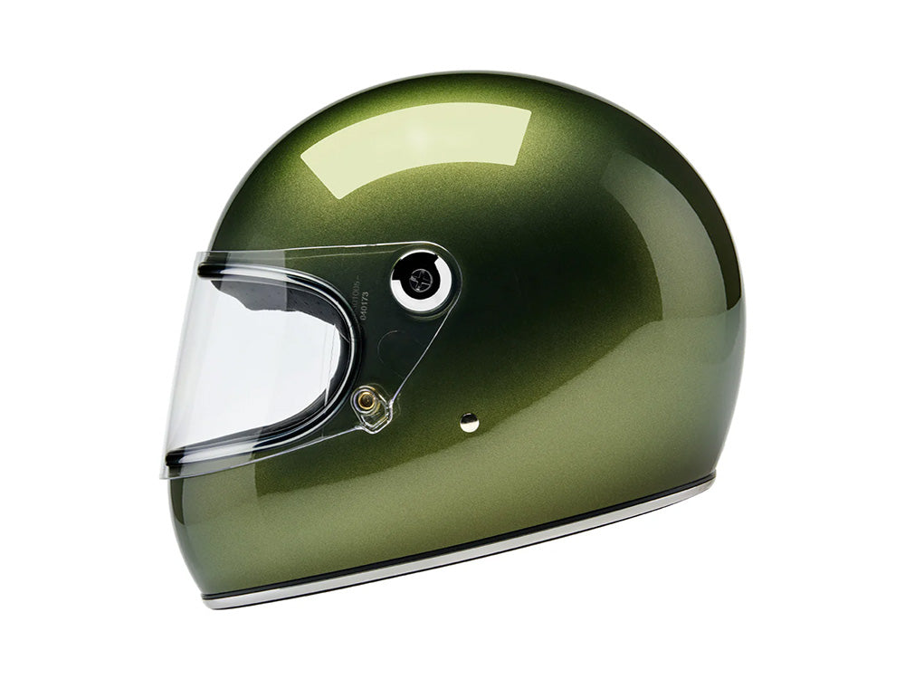 Gringo S Helmet - Metallic Dart Green. Size X-Large with ECE R22.06 Compliance