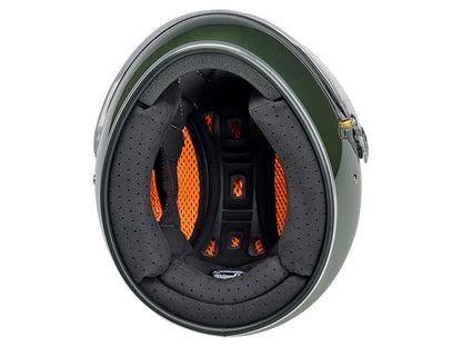 Gringo S Helmet - Metallic Dart Green. Size XX-Large with ECE R22.06 Compliance