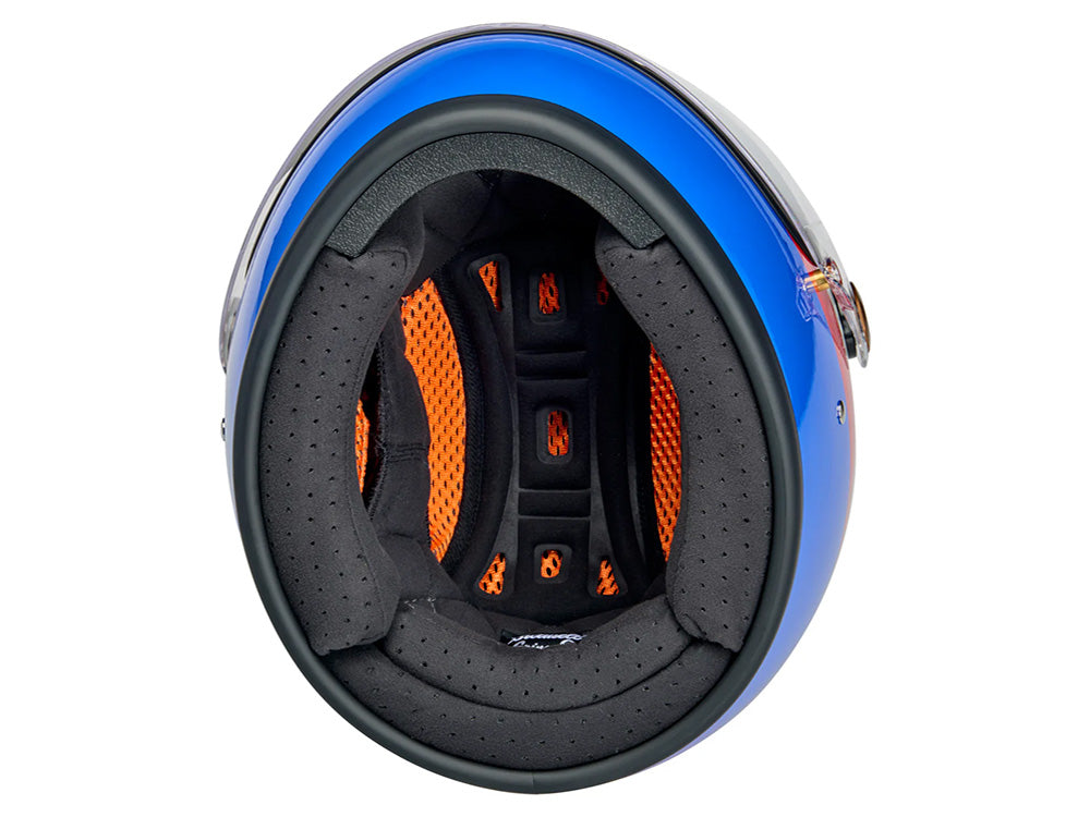 Gringo S Helmet - Apex Gloss White, Red & Blue. Size XX-Large with ECE R22.06 Compliance