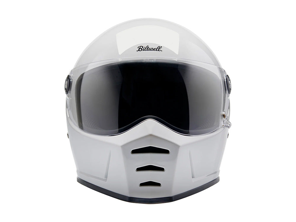 Lane Splitter Helmet - Gloss White. Size Medium with ECE R22.06 Compliance
