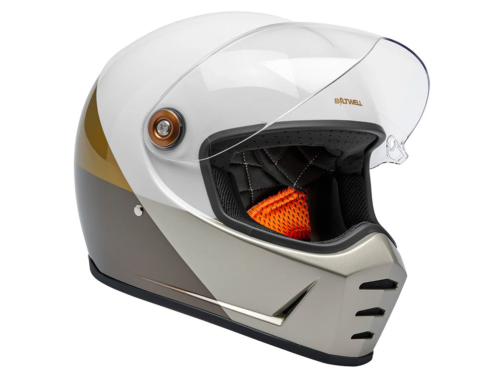 Lane Splitter Helmet - Intersection Gold, Silver & Bronze. Size Small with ECE R22.06 Compliance