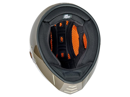 Lane Splitter Helmet - Intersection Gold, Silver & Bronze. Size X-Large with ECE R22.06 Compliance