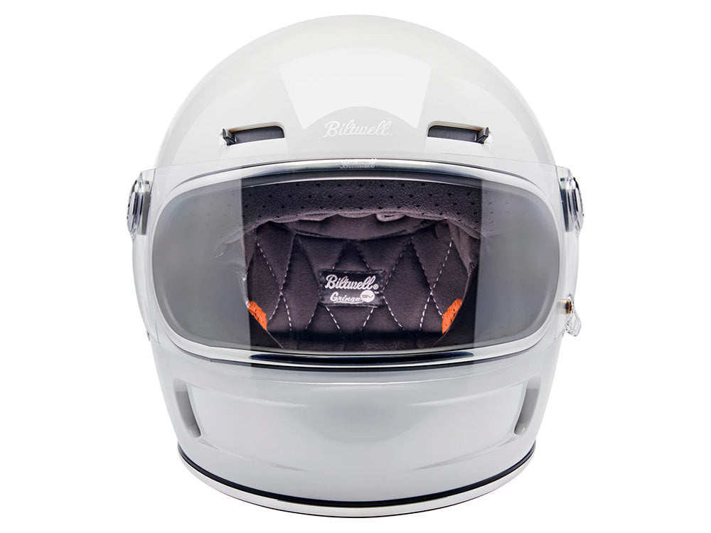 Gringo SV Helmet - Gloss White. Size Small with ECE R22.06 Compliance
