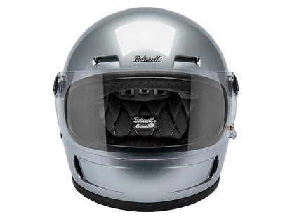 Gringo SV Helmet - Gloss Silver. Size Medium with ECE R22.06 Compliance