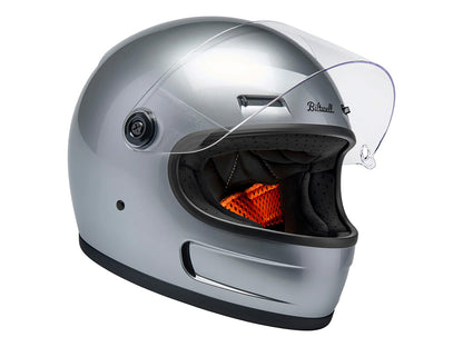 Gringo SV Helmet - Gloss Silver. Size Medium with ECE R22.06 Compliance
