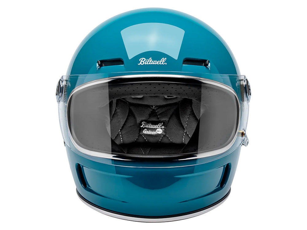 Gringo SV Helmet - Gloss Atlantic Teal. Size Medium with ECE R22.06 Compliance