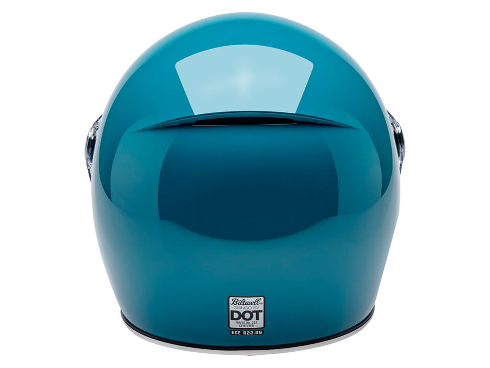 Gringo SV Helmet - Gloss Atlantic Teal. Size Medium with ECE R22.06 Compliance
