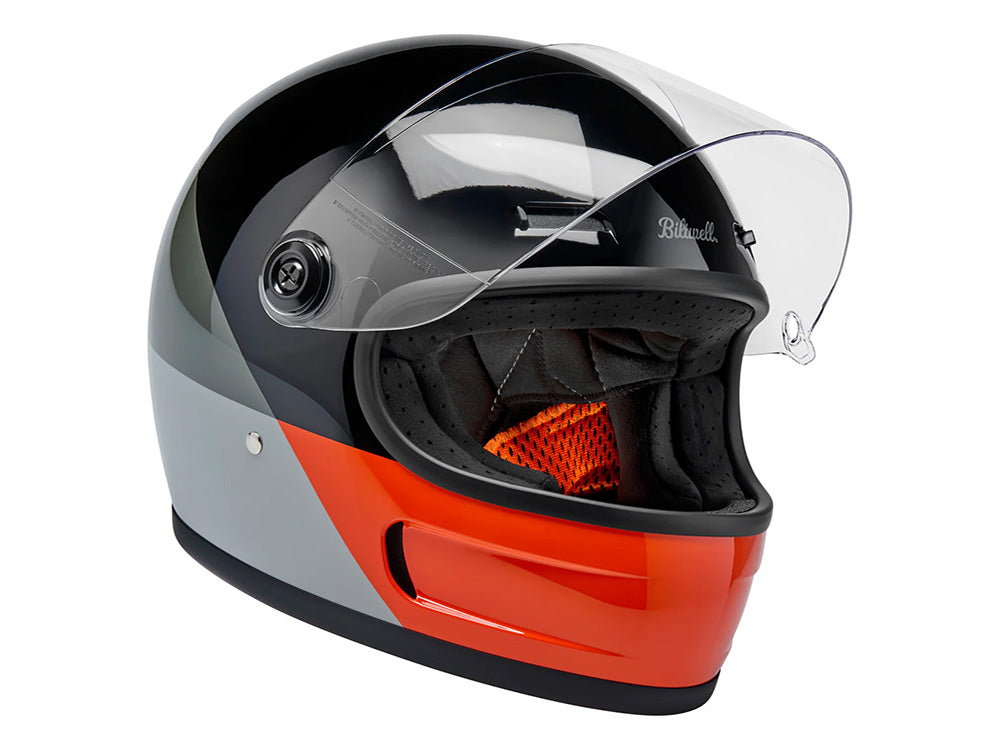 Gringo SV Helmet - Intersection Black, Orange & Grey. Size Small with ECE R22.06 Compliance
