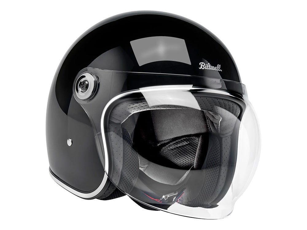 Tahoe Open Face Helmet - Gloss Black. Size Medium with ECE R22.06 Compliance