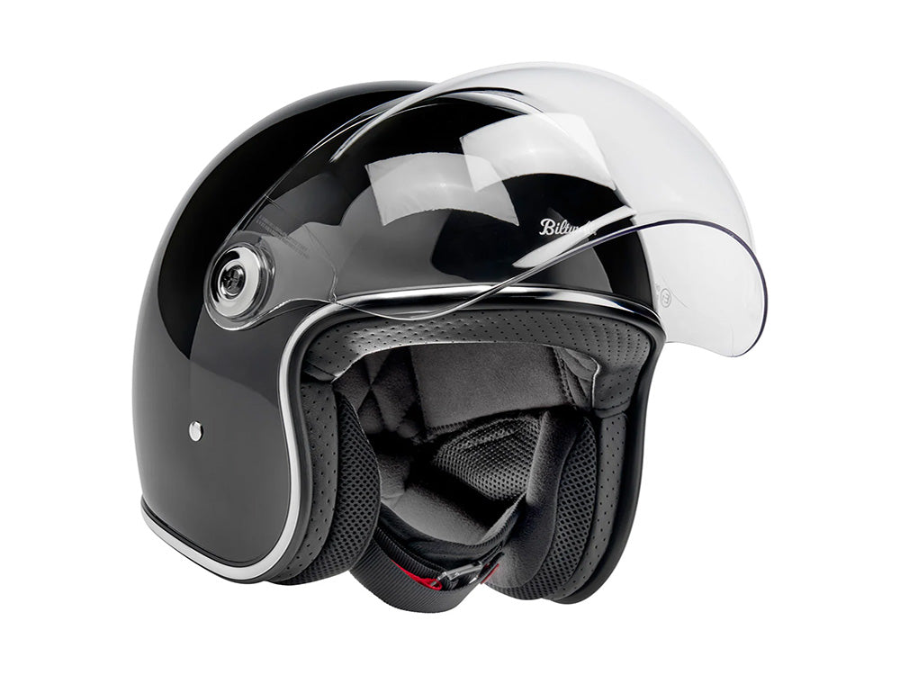Tahoe Open Face Helmet - Gloss Black. Size Medium with ECE R22.06 Compliance