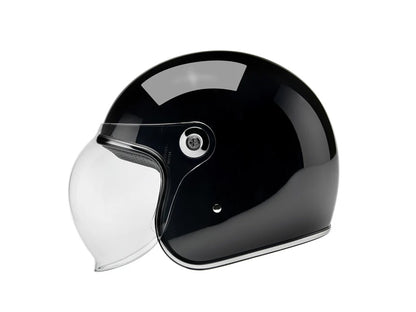 Tahoe Open Face Helmet - Gloss Black. Size Medium with ECE R22.06 Compliance