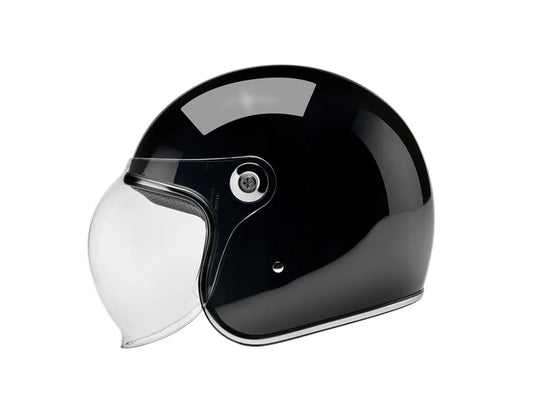 Tahoe Open Face Helmet - Gloss Black. Size Large with ECE R22.06 Compliance