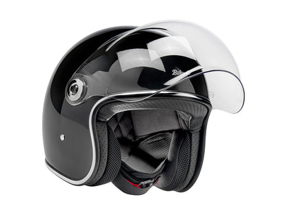 Tahoe Open Face Helmet - Gloss Black. Size X-Large with ECE R22.06 Compliance