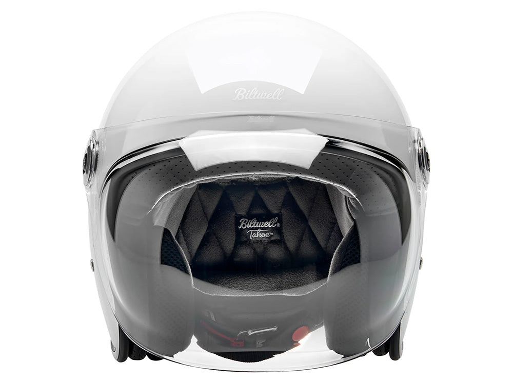 Tahoe Open Face Helmet - Gloss White. Size X-Large with ECE R22.06 Compliance
