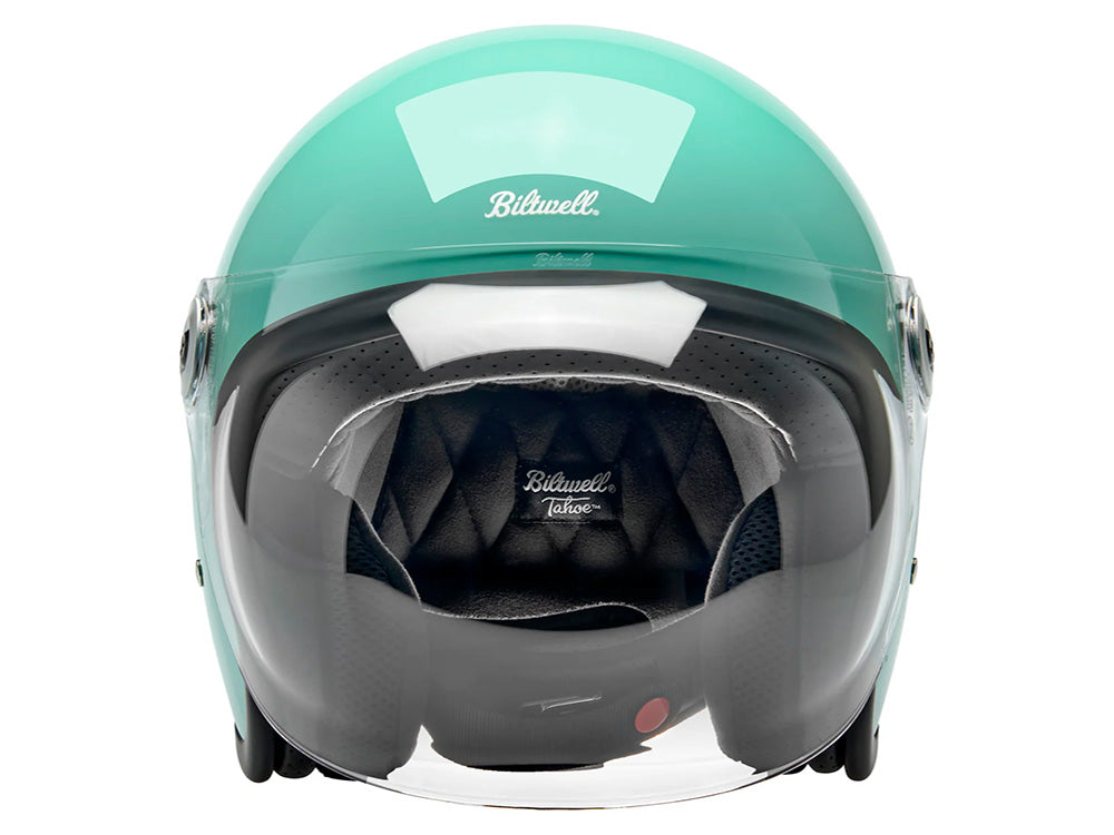 Tahoe Open Face Helmet - Gloss Mint Julep. Size XX-Large with ECE R22.06 Compliance