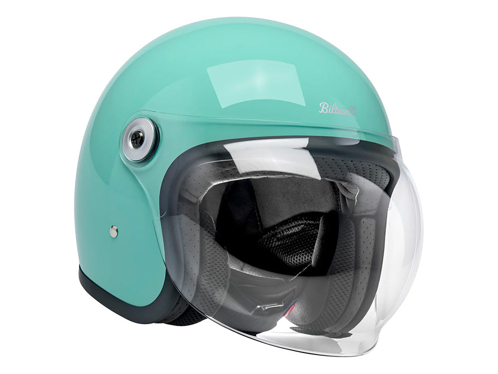Tahoe Open Face Helmet - Gloss Mint Julep. Size XX-Large with ECE R22.06 Compliance