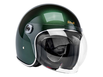 Tahoe Open Face Helmet - Metallic Sierra Green. Size Large with ECE R22.06 Compliance