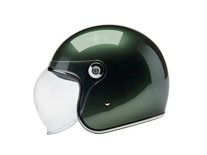 Tahoe Open Face Helmet - Metallic Sierra Green. Size Large with ECE R22.06 Compliance