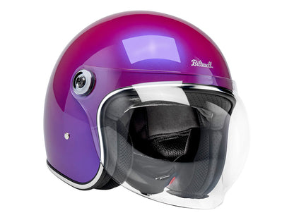 Tahoe Open Face Helmet - Metallic Grape. Size X-Large with ECE R22.06 Compliance
