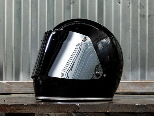 Gringo Blast Shield Visor - Chrome Mirror. Fits R22.06 Gringo Helmets