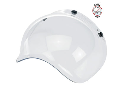 Bubble Shield Visor - Clear. Fits Gringo Helmets & Most Helmets With 3 Studs Along The Top
