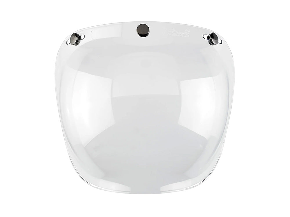 Bubble Shield Visor - Clear. Fits Gringo Helmets & Most Helmets With 3 Studs Along The Top