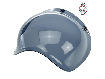 Bubble Shield Visor - Smoke. Fits Gringo Helmets & Most Helmets With 3 Studs Along The Top