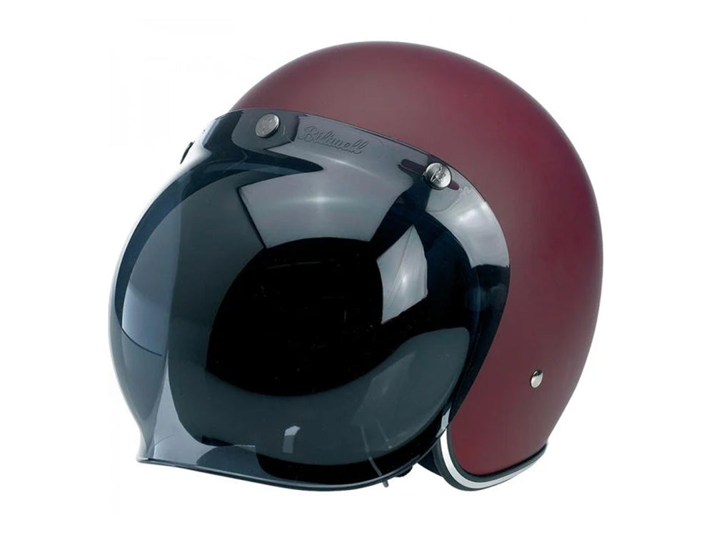 Bubble Shield Visor - Smoke. Fits Gringo Helmets & Most Helmets With 3 Studs Along The Top