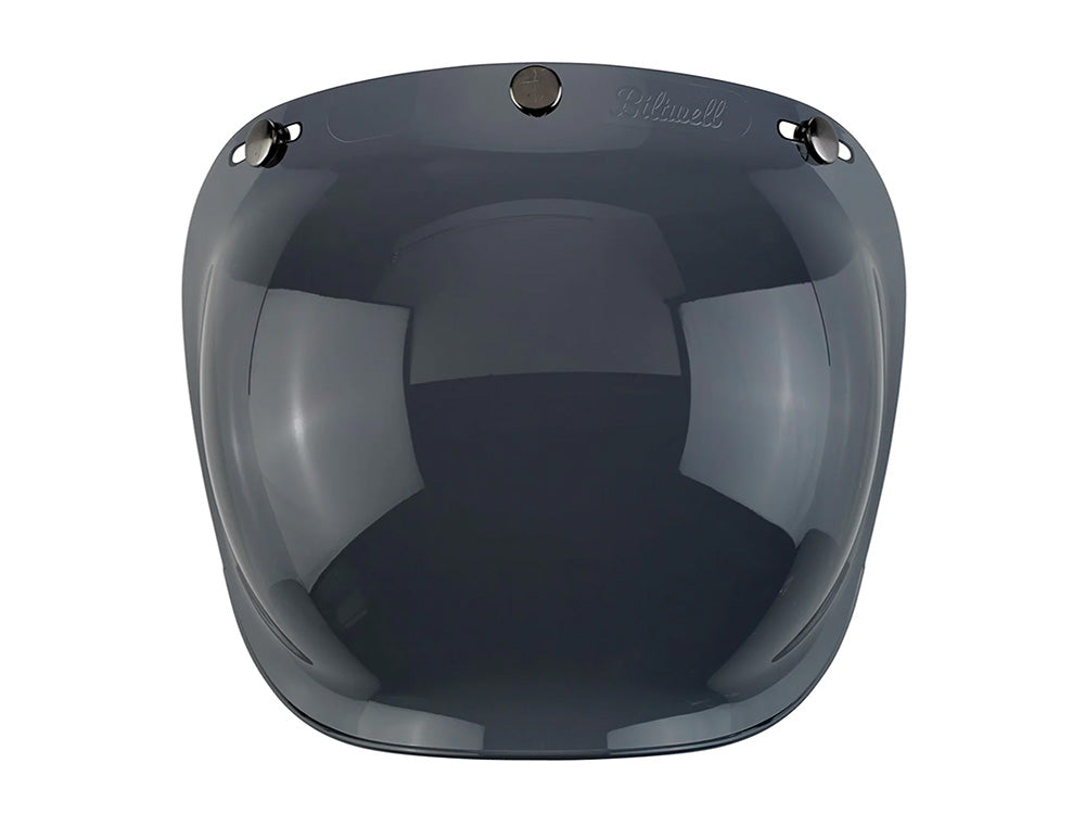 Bubble Shield Visor - Smoke. Fits Gringo Helmets & Most Helmets With 3 Studs Along The Top