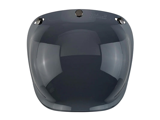 Bubble Shield Visor - Smoke. Fits Gringo Helmets & Most Helmets With 3 Studs Along The Top