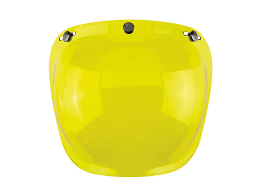 Bubble Shield Visor - Yellow. Fits Gringo Helmets & Most Helmets With 3 Studs Along The Top
