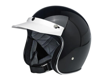 Moto Visor - White. Fits Gringo Helmets & Most Helmets With 3 Studs Along The Top