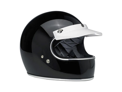 Moto Visor - White. Fits Gringo Helmets & Most Helmets With 3 Studs Along The Top