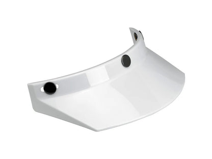 Moto Visor - White. Fits Gringo Helmets & Most Helmets With 3 Studs Along The Top