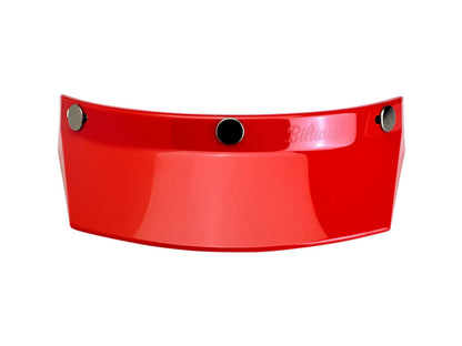 Moto Visor - Red. Fits Gringo Helmets & Most Helmets With 3 Studs Along The Top