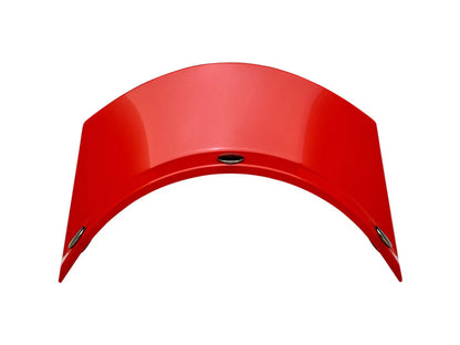 Moto Visor - Red. Fits Gringo Helmets & Most Helmets With 3 Studs Along The Top