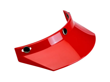 Moto Visor - Red. Fits Gringo Helmets & Most Helmets With 3 Studs Along The Top