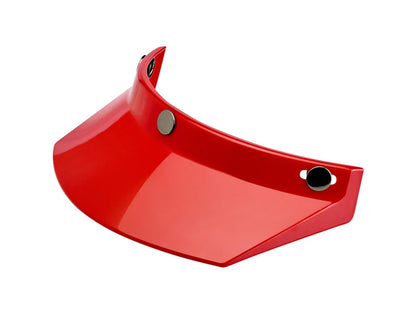 Moto Visor - Red. Fits Gringo Helmets & Most Helmets With 3 Studs Along The Top