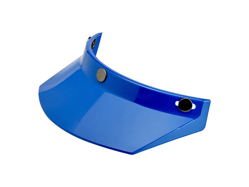 Moto Visor - Blue. Fits Gringo Helmets & Most Helmets With 3 Studs Along The Top