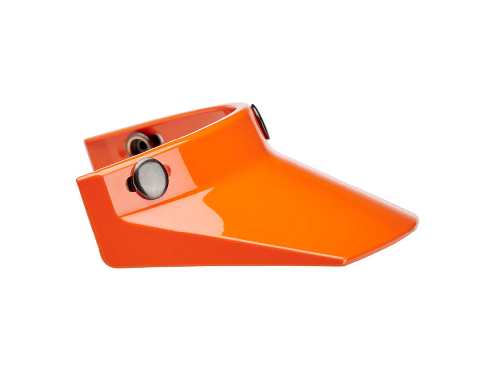 Moto Visor - Orange. Fits Gringo Helmets & Most Helmets With 3 Studs Along The Top